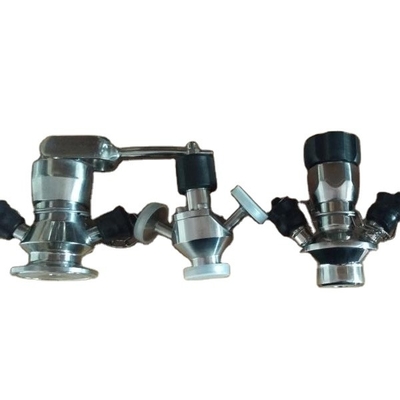 La valve de échantillonnage d'acier inoxydable de prix usine a adapté Tow Port Sample Valve aux besoins du client sanitaire SS304&316