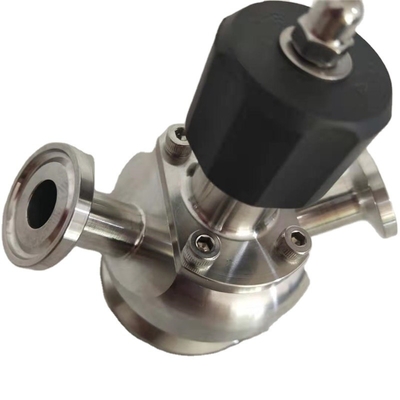La catégorie comestible a soudé la valve de échantillonnage d'acier inoxydable avec le double port