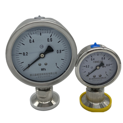 Indicateur de pression adapté aux besoins du client de réservoir de bière/vin de prix usine, montage de réservoir d'acier inoxydable de DN20 DN25 SS304&316