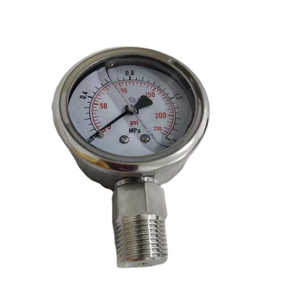 Mesure de pression hydraulique de petit prix, manomètre sanitaire de l'acier inoxydable SS304&316