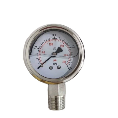 Indicateur de pression de diaphragme sanitaire de petit prix, manomètre de l'acier inoxydable SS304&316
